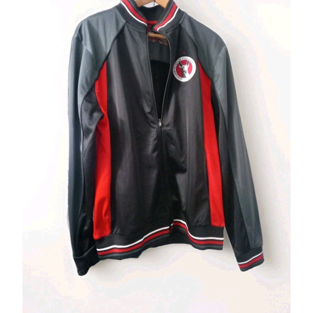 Club Tijuana Satin Jacket Xoloitzcuintles De Caliente L/G Black Red